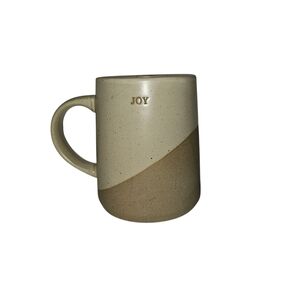 Better Homes & Gardens Dave Jenny Marrs Stoneware Cream Sand Speckled JOY Mug